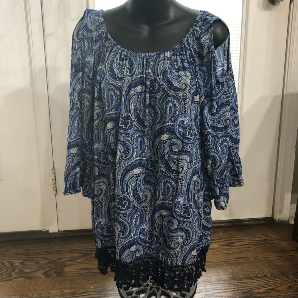 Westport 1962 cold shoulder top size 1X‎